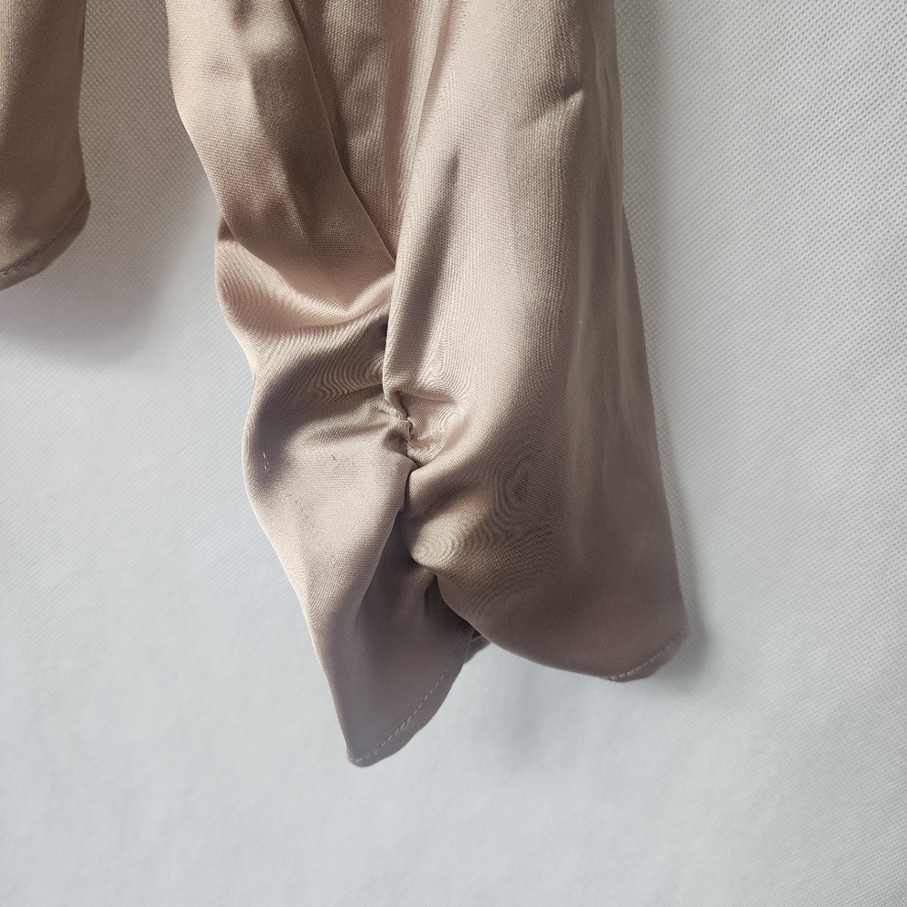 House of Harlow Revolve Satin Ruched Gold Top - Picture 4 of 5
